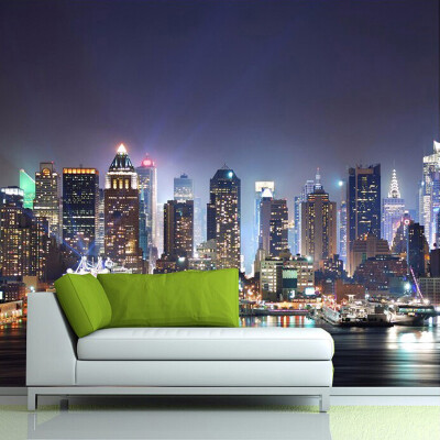 

Custom 3D Photo Wallpaper New York City Night Wall Painting Art Mural Wallpaper Living Room TV Background Wall Papers Home Decor