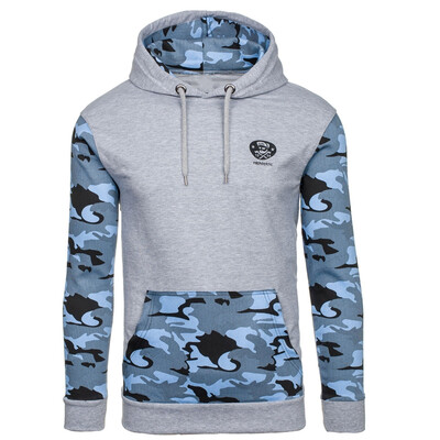 

New Autumn and Winter Men's Hoodies Contrast Color Slim Thickened Fleece Hoodies