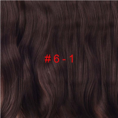 

24 inch Wavy Clip in Hair Extensions Synthetic Heat Resistant Fiber Pure Color 4 Clips 190gpc 17 Colors Available