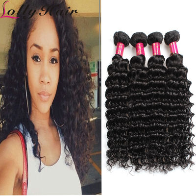 

4 комплектов Перуанская глубокая волна Virgin Hair 100% необработанные дешевые волосы для волос с растяжением 7A Grade Natural Color Бесплатная доставка