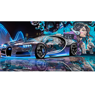 

Modern Creative Street Graffiti Sports Car Photo Wallpaper Restaurant Clubs KTV Bar 3D Wall Mural Wall Paper Papier Peint Enfant