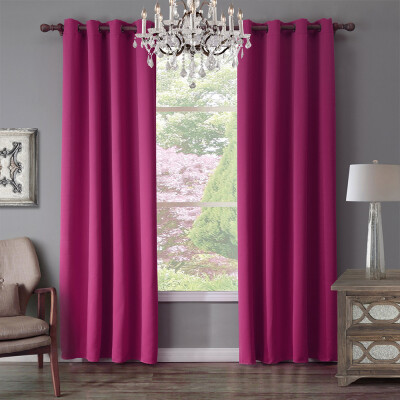 

LOHASCASA Blackout Grommet Window Curtain Panel Thermal Insulated Drapes for Bedroom or Living Room 1 Panel Size:52 By 63 Inch