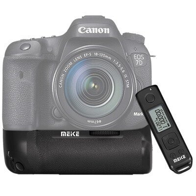 

Meike MK-7DII Pro SLR Camera Remote Control&Battery Pack for Canon 7D Mark II