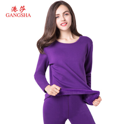 

GANGSHA thermal underwear plus velvet thick thermal underwear set