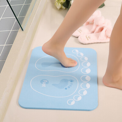 

Suiyat diatom mud diatomaceous earth bathroom absorbent floor mats quick-drying mat door mat 3545cm 1034-001 blue ankle