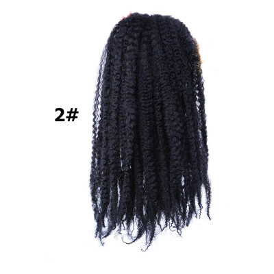 

8 inch Ombre Marlybob Crochet Braids 3pcs/pack Afro Kinky Twist Hair 90g/pack Synthetic Crochet Hair Extensions