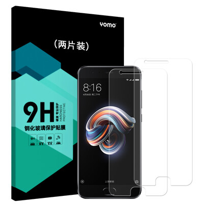 

YOMO Tempered Glass Screen Protector for Mi Note3 Scratch-resistant Explosion-proof Non-full-screen 03mm 2pcs