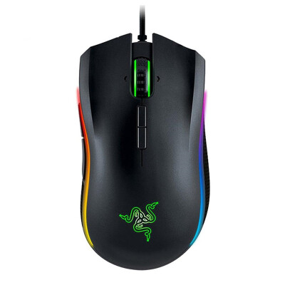 

Razer Mamba Ergonomic Laser Wired Gaming Mouse Tournament Edition Multi-colors 16,000 DPI - Black