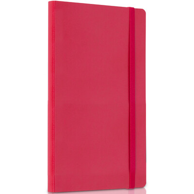 

Deli deli 25K96 basic bandage leather office soft copy book notebook red 3347