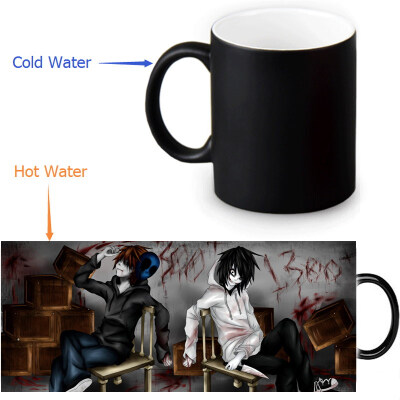 

Jeff The Killer Morphing Mug Color Change Tea Cup Волшебная молочная кружка для кофе