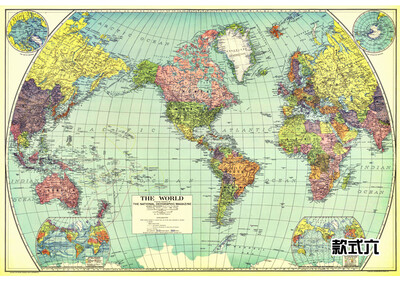 

Custom large mural retro navigation world map murals living room bedroom background wall waterproof wallpaper