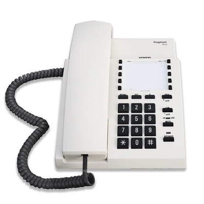 

Set Gigi (Gigaset) the original Siemens brand 812 office plane home phone (light gray
