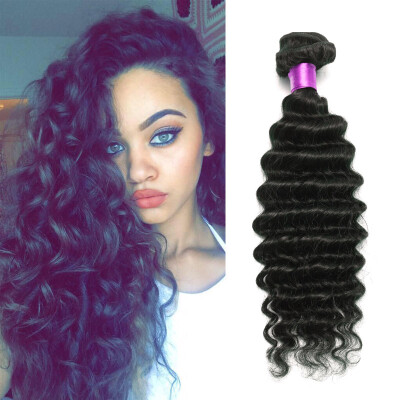 

Brazilian Deep Wave Tight Curly Brazilian Virgin Hair Extension 7A Unprocessed Human hair Weave Brazilian Deep Wave Virgin hair