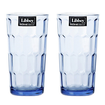 

Jingdong Supermarket] Libby Libbey ice build blue beverages glass 1788814 (gift box 2 only) 310ml