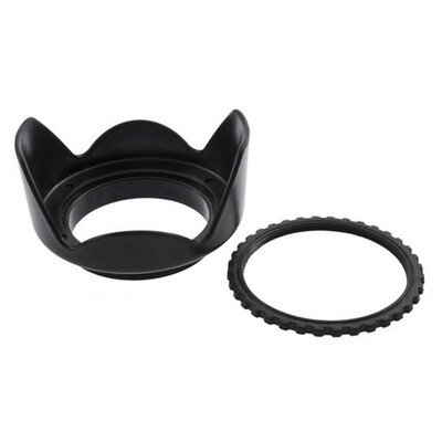 

52mm Flower Petal Tulip Lens Hood Screw Mount For Canon Camera