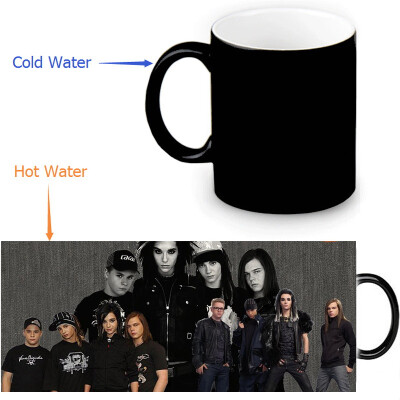 

Tokio Hotel 350ml12oz Heat Reveal Mug Color Change Coffee Cup Sensitive Morphing Mugs Magic Mug Milk Tea Cups