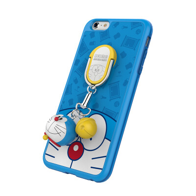 

Rock ROCK iPhone6 ​​plus Mobile Shell Doraemon Apple 6s plus Cartoon Cute 6s Ornament Shell Ring Shell Cover 55 Inch Blue