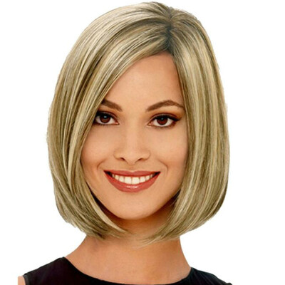 

Afordable Occident Hot sale 10" BOBO Wigs With Straight Short Hair