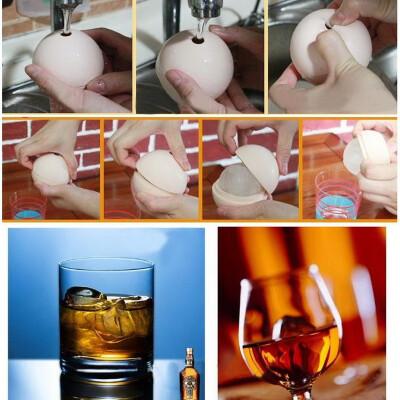 

2.5 inch Silicone Ice Ball Maker Mold Sphere Large Tray Whiskey DIY Mould