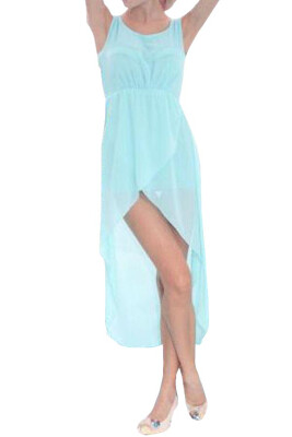 

Lovaru ™summer style new Women Summer dress New Fashion 2015 Ladies Long Chiffon Sexy Dress Sky Blue Casual Dresses