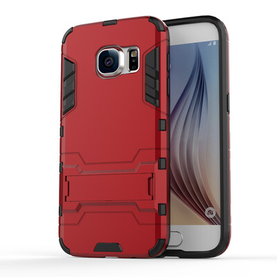 

GiGiboom Shockproof Ultra-thin Armor Plastic TPU Задняя крышка корпуса с подставкой для настольного телефона для галактики Samsung S7