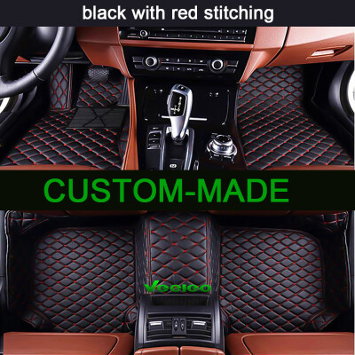 

6 Colors Leather Car Floor Mats for Tesla Model S 2009-2017 All Weather Waterproof Anti-Slip Full Set Car Mats 3D Carpets