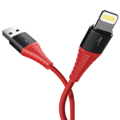 

Rock Hi-Tensile Charge & Sync Round Lightning Cable Fast Charging Cord For Apple iPhone X 8 7 6S Plus SE iPad Pro mini