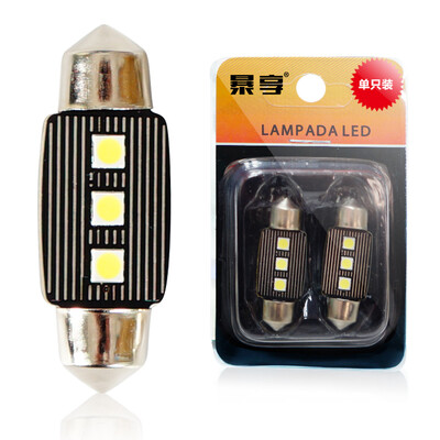

IBOX CAR light double tips T10 LED bulb single for automotive reading lightceiling lamplicense plate lampdoor lock warning lamps