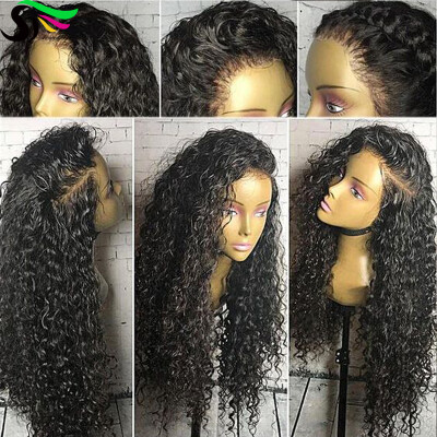 

9A Pre Plucked Full Lace Human Hair Wigs With Baby Hair Brazilain Virgin Kinky Curly Wig For Black Women