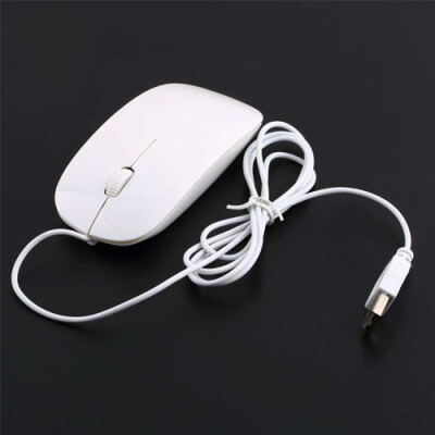 

ультратонкий USB 1600dpi проводной Optical Mouse мышей для пк, ноутбука MacBook мак