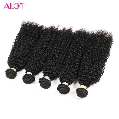 

Alot продукт Малайзийские волосы Kinky Curly Weave утка 5 шт много