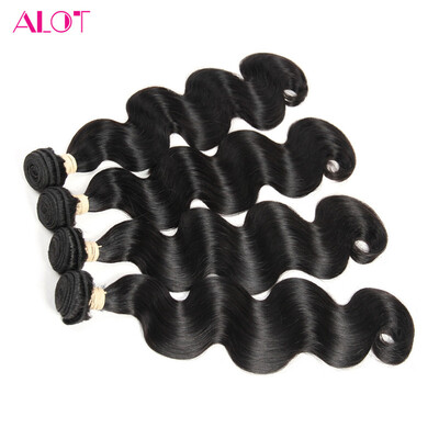 

Alot Hair Product Indian Hair Hair Extension 4 Bundles 100 Human Hair Weave Body Wave 8 to 28 inch