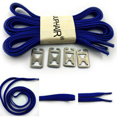 

JUP 12 пар Lazy Not Tie Shoelaces Metal Fashion Простые высокие эластичные кружева Взрослые детские замки Кроссовки No Knots Laces