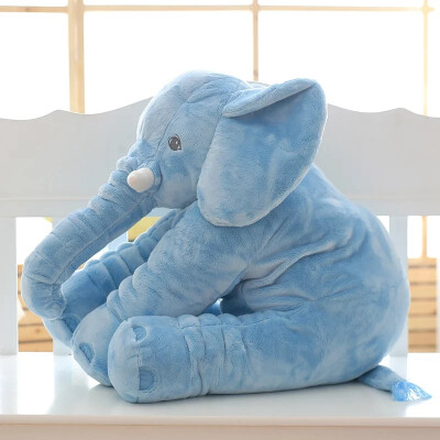 

60cm Plush Elephant Toy Baby Sleeping Back Cushion Soft Stuffed Pillow Elephant Doll Newborn Playmate Doll Kids Birthday Gift