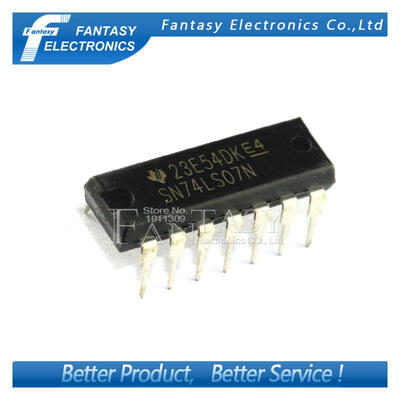 

10PCS SN74LS07N DIP14 SN74LS07 DIP 74LS07N 74LS07 new&original IC free shipping