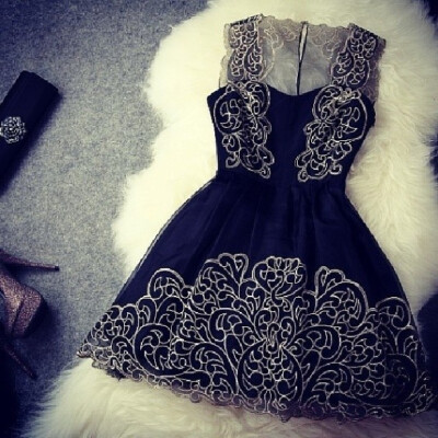 

Lovaru ™new fashion elegant embroidery stitching lace prom dress vestido de festa high quality