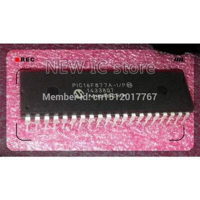 

100%NEW 2pcs/lot PIC16F877A-I/P PIC16F877A PIC16F877 16F877A-I/P DIP-40 Free shipping