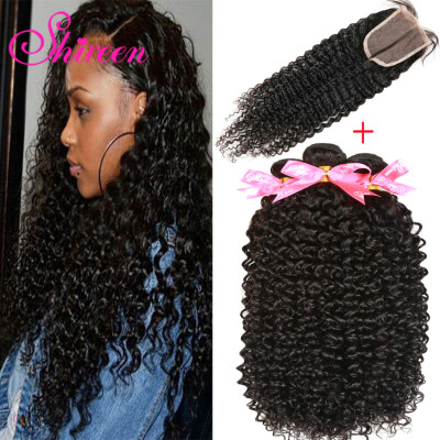 

Selling Brazilian Curly Wave 3 Bundles with Closure Unprocessed Virgin Hair with 4"4" Lace Closure Free Part Natural Color