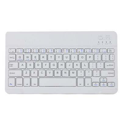 

Ji Sheng GESOBYTE BK67 Mini Portable Three System Universal Wireless Bluetooth Keyboard Android Apple iPad Tablet Phone Universal 70 inch White