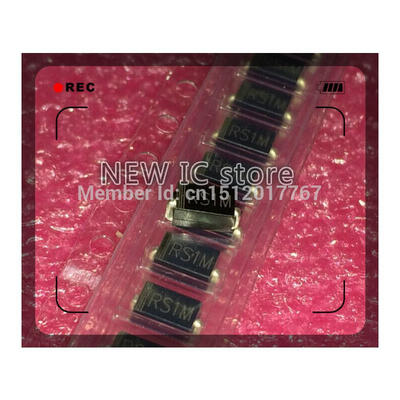 

Free shipping 20pcs NEW Original SMD RS1M FR107 1A 1000V High Voltage Rectifier Diode DO-214AC SMA