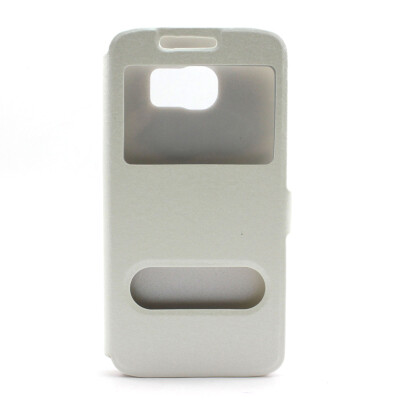 

Window Screen View Touch PU Leather Flip Stand Cover Case for Samsung Galaxy S6