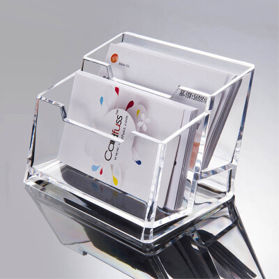 

Glosen business card holder double acrylic transparent business card case C2152