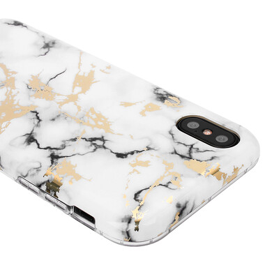 

For Apple iPhone X Marble Case Slim Soft Flexible TPU Marble Pattern Cover Support Wireless Charging 2017 ReleaseWhite Sierr