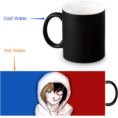 

Jeff The Killer Morphing Mug Color Change Tea Cup Magic Milk Coffee Mug