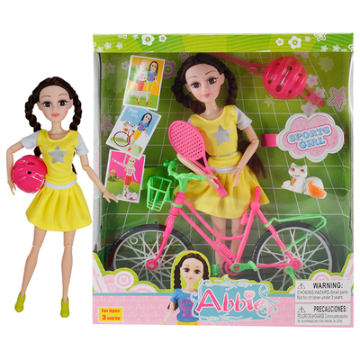 

Abbie 3D Lens Eyes with real Curl Eyelashes Doll Toys Clothes Gown Outfits&Shoes for Girls Birthday Party&Christmas Gift