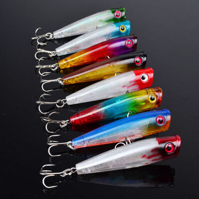 

Vanker ABS Mini Fish Type Fishing Lure Fishing Tackle Crankbait Crank Bait Metal Hooks X5