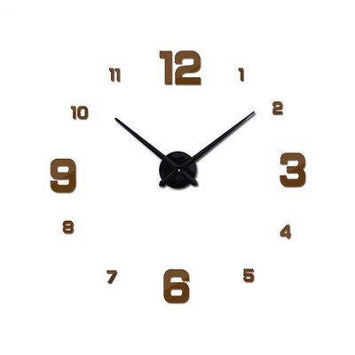 

Современные безрамные DIY настенные часы Большие 3D Wall Watch Non Ticking для гостиной Спальня Кухня