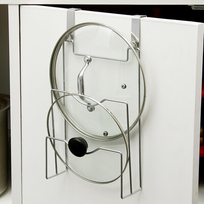 

ORZ Cabinet Door Hook Pan Pot Cover Lid Rack Stand Stove Organizer Kitchen Storage Holder Rack Shelf Kitchen Accessories