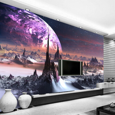 

Custom Photo Wallpaper 3D Stereo Universe Stars Wall Painting Art Mural Living Room Sofa Bedroom TV Backdrop 3D Mural Wallpaper