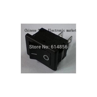 

50PCS ON OFF Rocker Switch 117S 2-Pin 250V3A 125V6A ON-OFF Black Plastic Connectors 2 Pin